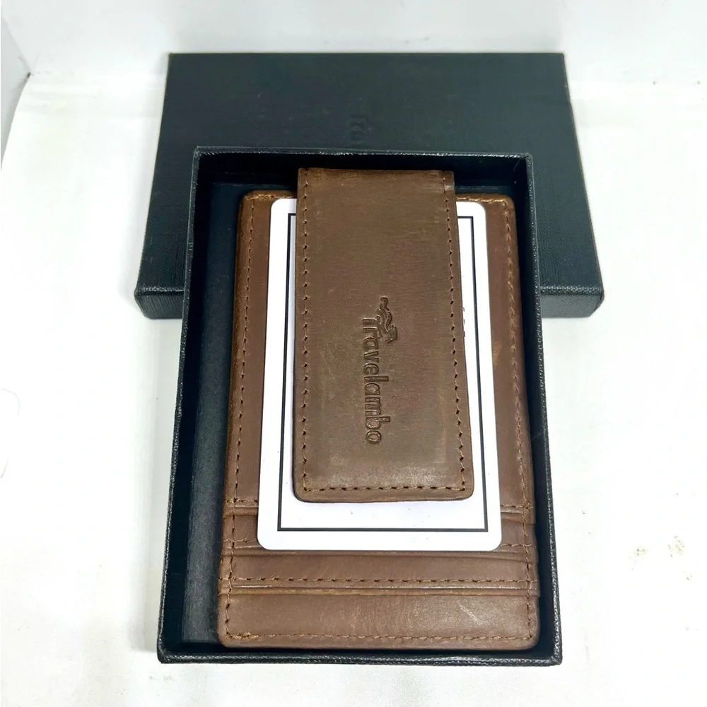 Travelambo Slim Leather Wallet NIB